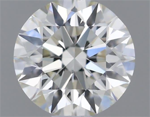 Picture of Natural Diamond 0.41 Carats, Round with Excellent Cut, H Color, VS2 Clarity and Certified by IGI