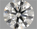 Natural Diamond 0.40 Carats, Round with Excellent Cut, H Color, VS1 Clarity and Certified by IGI