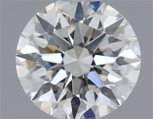 Picture of Natural Diamond 0.41 Carats, Round with Excellent Cut, H Color, VS2 Clarity and Certified by IGI