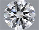 Natural Diamond 0.40 Carats, Round with Excellent Cut, H Color, VS1 Clarity and Certified by IGI