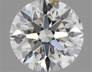 Picture of Natural Diamond 0.41 Carats, Round with Excellent Cut, H Color, VS2 Clarity and Certified by IGI