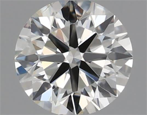 Picture of Natural Diamond 0.40 Carats, Round with Excellent Cut, H Color, VS2 Clarity and Certified by IGI