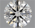 Natural Diamond 0.40 Carats, Round with Excellent Cut, H Color, VS1 Clarity and Certified by IGI