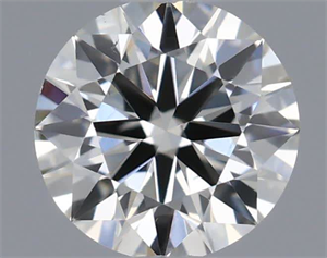 Picture of Natural Diamond 0.40 Carats, Round with Excellent Cut, H Color, VS2 Clarity and Certified by IGI