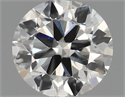 Natural Diamond 0.40 Carats, Round with Excellent Cut, H Color, VS2 Clarity and Certified by IGI