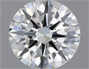 Natural Diamond 0.40 Carats, Round with Excellent Cut, H Color, VS2 Clarity and Certified by IGI