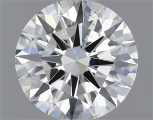 Picture of Natural Diamond 0.40 Carats, Round with Excellent Cut, H Color, VS2 Clarity and Certified by IGI