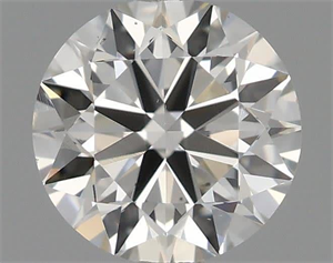 Picture of Natural Diamond 0.40 Carats, Round with Excellent Cut, H Color, VS1 Clarity and Certified by IGI