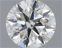 Natural Diamond 0.41 Carats, Round with Excellent Cut, H Color, VS1 Clarity and Certified by IGI