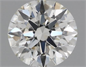 Natural Diamond 0.41 Carats, Round with Excellent Cut, H Color, VS2 Clarity and Certified by IGI