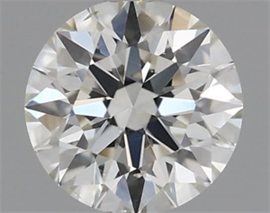 Picture of Natural Diamond 0.41 Carats, Round with Excellent Cut, H Color, VS2 Clarity and Certified by IGI