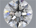 Natural Diamond 0.40 Carats, Round with Excellent Cut, H Color, VS2 Clarity and Certified by IGI