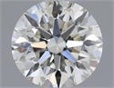 Natural Diamond 0.41 Carats, Round with Excellent Cut, H Color, VS2 Clarity and Certified by IGI