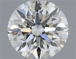 Picture of Natural Diamond 0.41 Carats, Round with Excellent Cut, H Color, VS2 Clarity and Certified by IGI