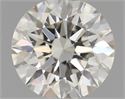 Natural Diamond 0.43 Carats, Round with Excellent Cut, H Color, VS2 Clarity and Certified by IGI