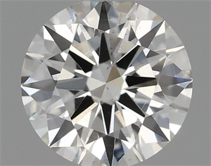 Picture of Natural Diamond 0.41 Carats, Round with Excellent Cut, H Color, VS1 Clarity and Certified by IGI