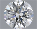 Natural Diamond 0.40 Carats, Round with Excellent Cut, H Color, VS1 Clarity and Certified by IGI