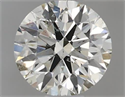 Natural Diamond 0.52 Carats, Round with Excellent Cut, I Color, SI2 Clarity and Certified by IGI