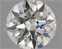 Natural Diamond 0.43 Carats, Round with Excellent Cut, H Color, VS1 Clarity and Certified by IGI