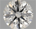 Natural Diamond 0.43 Carats, Round with Excellent Cut, H Color, VS1 Clarity and Certified by IGI