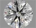 Natural Diamond 0.40 Carats, Round with Excellent Cut, H Color, VS1 Clarity and Certified by IGI