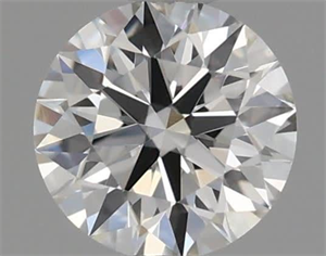 Picture of Natural Diamond 0.40 Carats, Round with Excellent Cut, H Color, VS1 Clarity and Certified by IGI