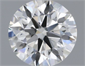 Natural Diamond 0.40 Carats, Round with Excellent Cut, H Color, VS1 Clarity and Certified by IGI