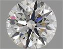 Natural Diamond 0.40 Carats, Round with Excellent Cut, H Color, VS2 Clarity and Certified by IGI