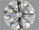 Natural Diamond 0.40 Carats, Round with Excellent Cut, H Color, VS2 Clarity and Certified by IGI