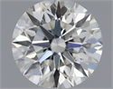 Natural Diamond 0.40 Carats, Round with Excellent Cut, H Color, VS2 Clarity and Certified by IGI