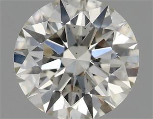 Picture of Natural Diamond 0.41 Carats, Round with Excellent Cut, H Color, VS2 Clarity and Certified by IGI