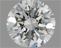 Natural Diamond 0.40 Carats, Round with Excellent Cut, H Color, VS2 Clarity and Certified by IGI