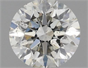 Natural Diamond 0.40 Carats, Round with Very Good Cut, H Color, SI1 Clarity and Certified by IGI