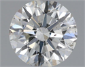 Natural Diamond 0.41 Carats, Round with Excellent Cut, H Color, SI1 Clarity and Certified by IGI