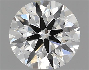 Picture of Natural Diamond 0.40 Carats, Round with Excellent Cut, H Color, SI1 Clarity and Certified by IGI