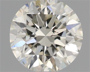 Picture of Natural Diamond 0.40 Carats, Round with Excellent Cut, H Color, SI1 Clarity and Certified by IGI