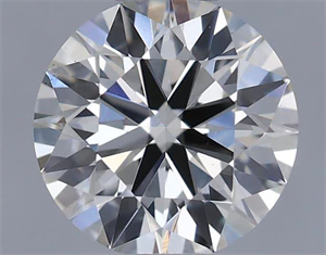 Picture of Natural Diamond 0.54 Carats, Round with Excellent Cut, H Color, VS1 Clarity and Certified by IGI