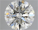 Natural Diamond 0.50 Carats, Round with Excellent Cut, I Color, VS2 Clarity and Certified by IGI