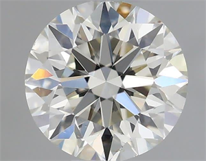 Picture of Natural Diamond 0.50 Carats, Round with Excellent Cut, I Color, VS2 Clarity and Certified by IGI