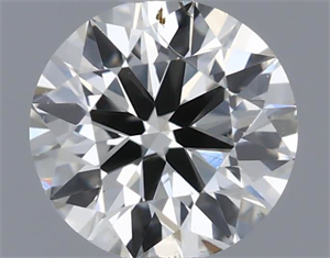 Picture of Natural Diamond 0.40 Carats, Round with Very Good Cut, H Color, SI1 Clarity and Certified by IGI