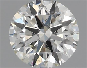 Picture of Natural Diamond 0.40 Carats, Round with Excellent Cut, H Color, VS2 Clarity and Certified by IGI