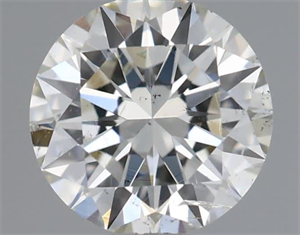 Picture of Natural Diamond 0.50 Carats, Round with Excellent Cut, I Color, SI2 Clarity and Certified by IGI