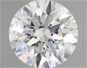 Natural Diamond 0.58 Carats, Round with Excellent Cut, G Color, SI1 Clarity and Certified by IGI