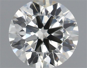 Picture of Natural Diamond 0.56 Carats, Round with Excellent Cut, I Color, VVS1 Clarity and Certified by IGI