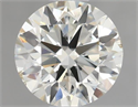 Natural Diamond 0.70 Carats, Round with Very Good Cut, J Color, SI1 Clarity and Certified by IGI