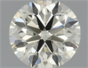 Natural Diamond 0.70 Carats, Round with Good Cut, J Color, VS2 Clarity and Certified by IGI