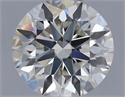 Natural Diamond 0.54 Carats, Round with Excellent Cut, H Color, VS1 Clarity and Certified by IGI