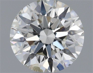 Picture of Natural Diamond 0.60 Carats, Round with Excellent Cut, H Color, SI2 Clarity and Certified by IGI