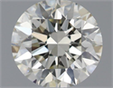 Natural Diamond 0.50 Carats, Round with Excellent Cut, J Color, VS2 Clarity and Certified by IGI