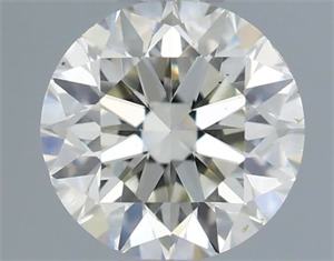 Picture of Natural Diamond 0.50 Carats, Round with Very Good Cut, J Color, VS2 Clarity and Certified by IGI